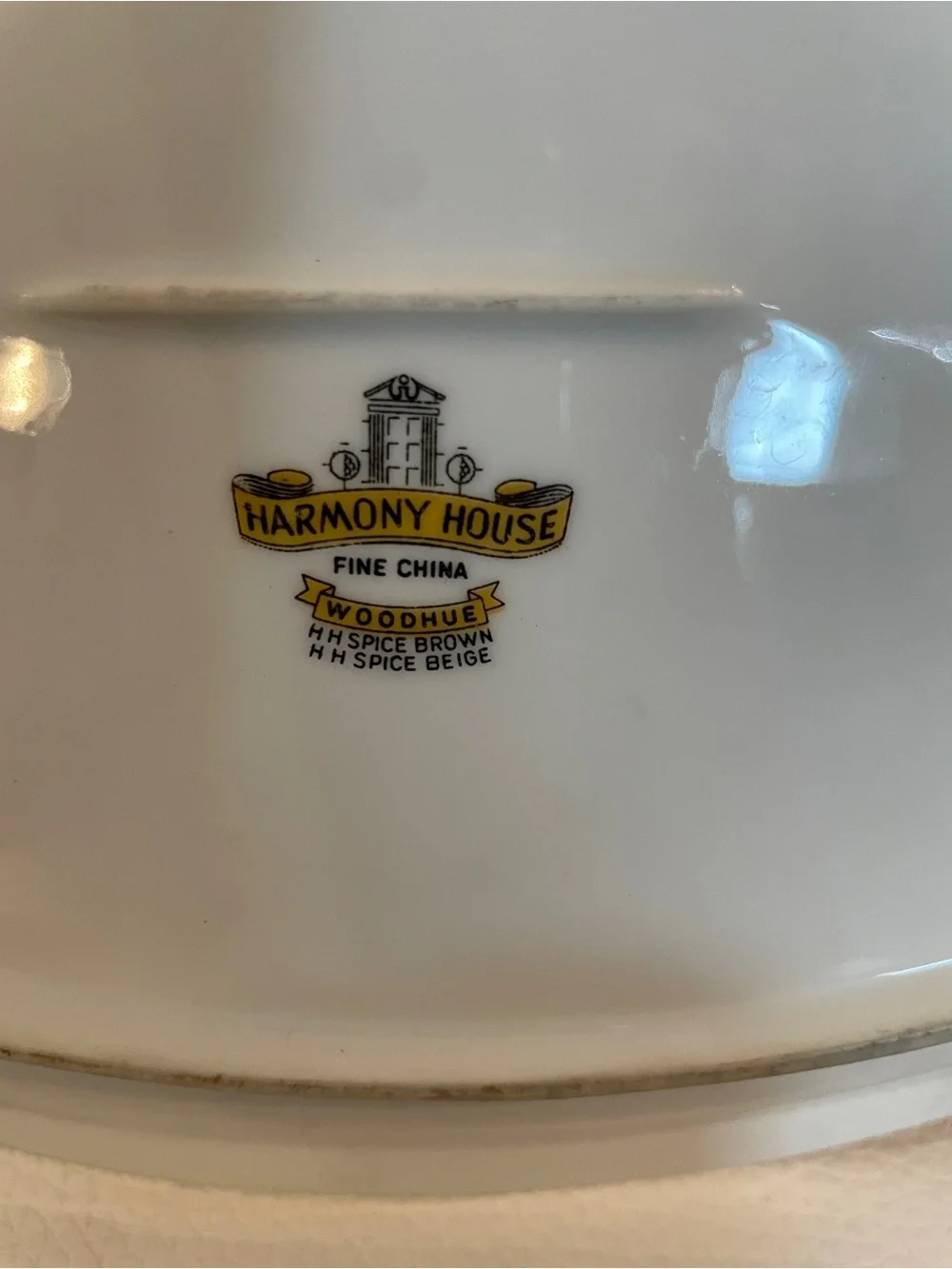 Vintage mid century Harmony House fine china Wood-hue collection assorted pieces